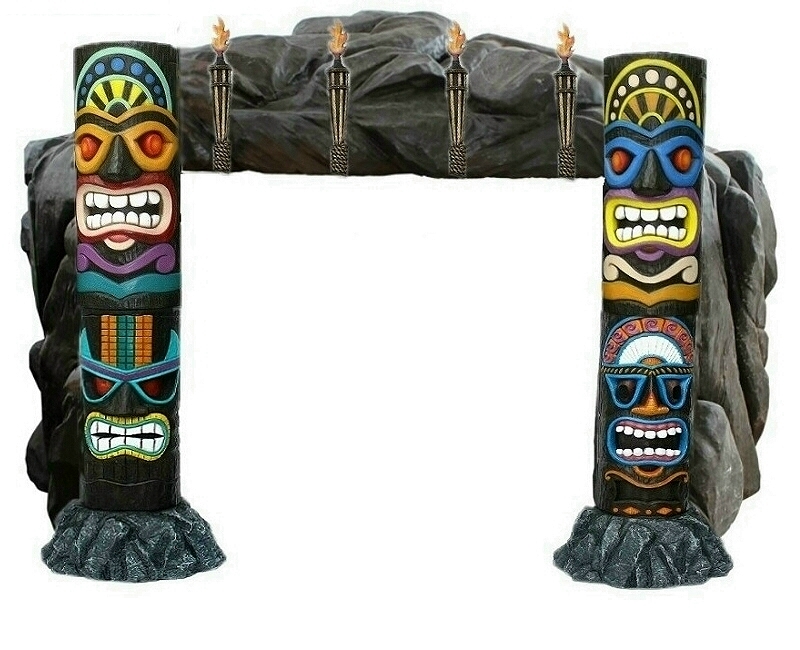 Tiki Mask & Rock Cave Entrance Custom Made 